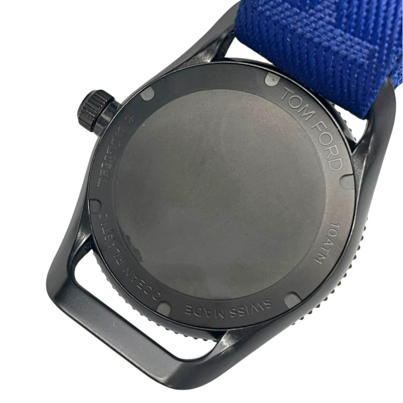 トムフォード TOM FORD N.002 オーシャンプラスチック TFT002027 ブラック プラスチック メンズ 腕時計