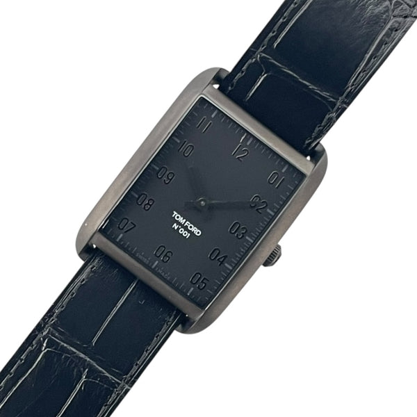 トムフォード TOM FORD N.001 TFT001006 ブラック SS クオーツ メンズ 腕時計