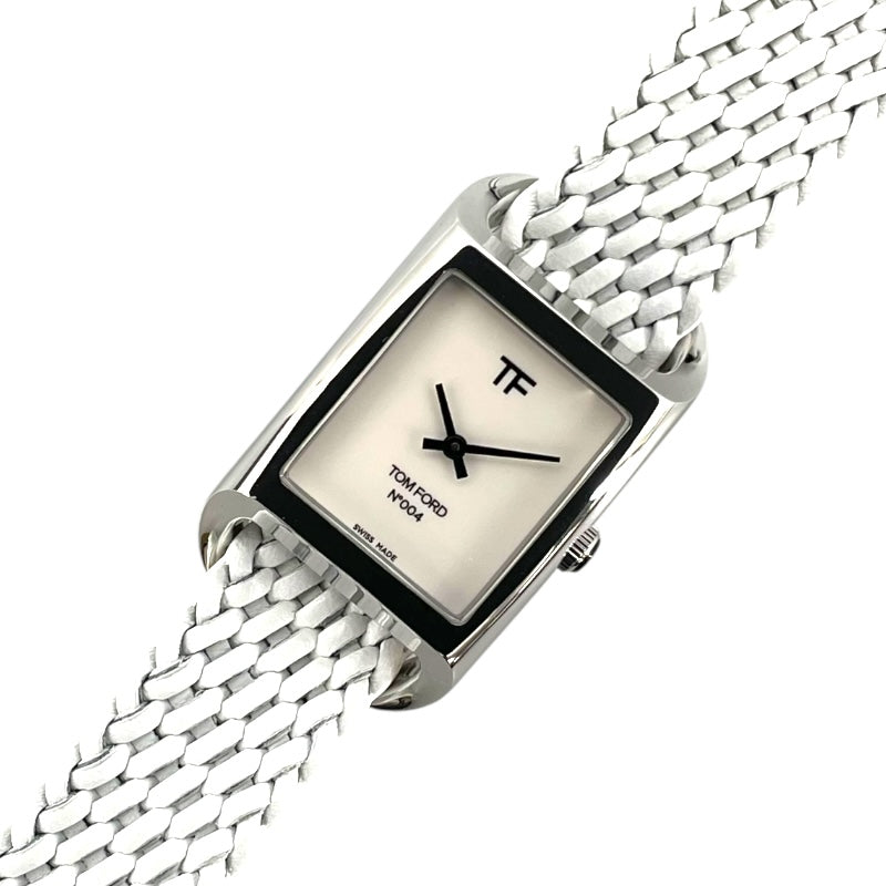 トムフォード TOM FORD N.004 TFT004004 ホワイト SS メンズ 腕時計