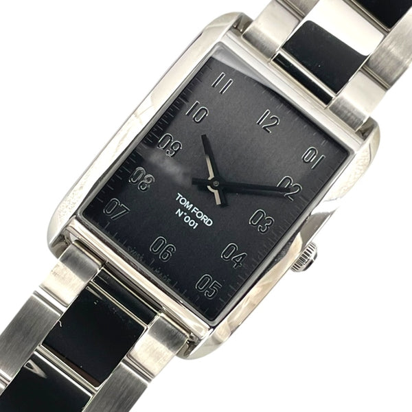 トムフォード TOM FORD N.001 ジャパンリミテッド　エディション TF0120276936 ブラック SS クオーツ メンズ 腕時計