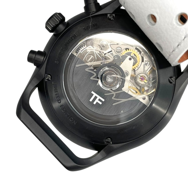 トムフォード TOM FORD N.002 チタニウムクロノグラフ TF0120256683 ブラック チタン 自動巻き メンズ 腕時計