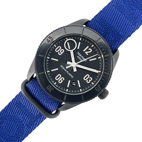 トムフォード TOM FORD N.002 オーシャンプラスチック TFT002027 ブラック プラスチック 自動巻き メンズ 腕時計