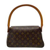 ルイ・ヴィトン LOUIS VUITTON ミニ・ルーピング M51147 ブラウン モノグラム・キャンバス レディース ハンドバッグ