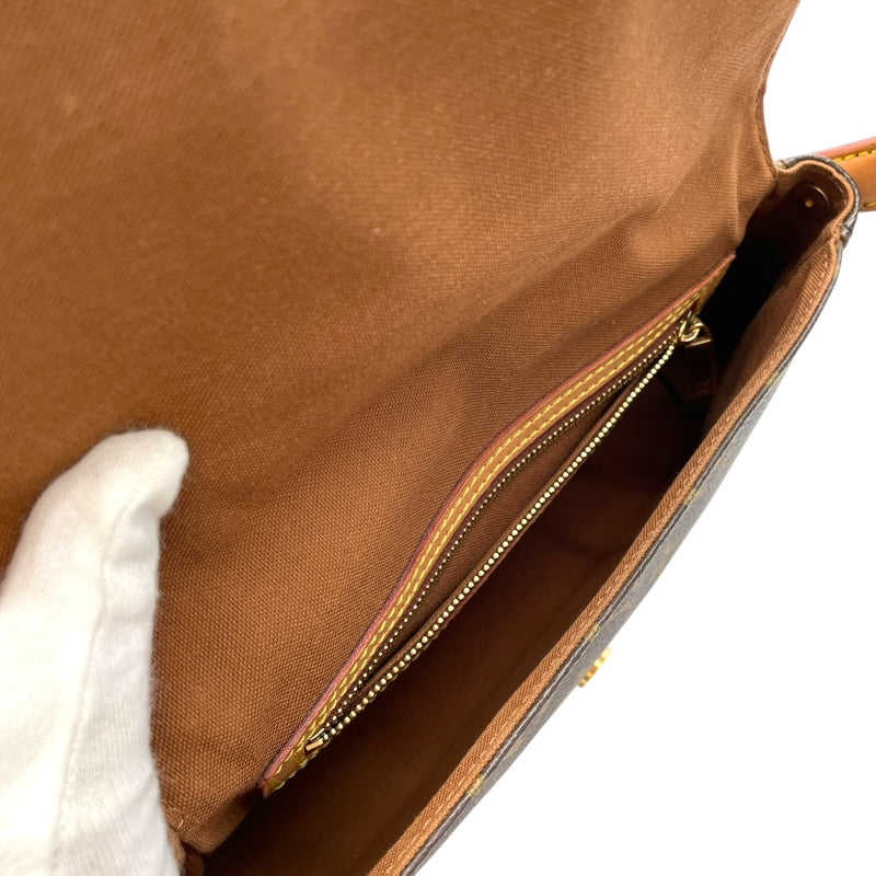 ルイ・ヴィトン LOUIS VUITTON ミニ・ルーピング M51147 ブラウン モノグラム・キャンバス レディース ハンドバッグ