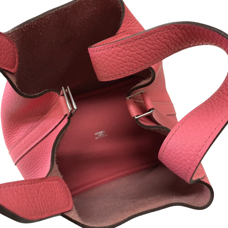 エルメス HERMES ピコタンロックPM A刻 ローズアザレ シルバー金具 トリヨン レディース ハンドバッグ