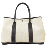 エルメス HERMES ガーデンパーティーPM □I刻 ベージュ×ブラウン シルバー金具 トワル/ブッフル ユニセックス トートバッグ