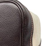 エルメス HERMES ガーデンパーティーPM □I刻 ベージュ×ブラウン シルバー金具 トワル/ブッフル ユニセックス トートバッグ
