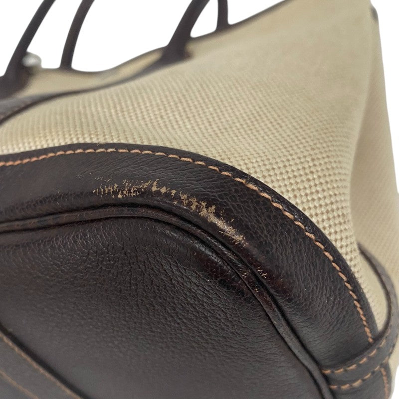 エルメス HERMES ガーデンパーティTPM □I刻印 ベージュ×ブラウン トワルアッシュ/ブッフル レディース トートバッグ