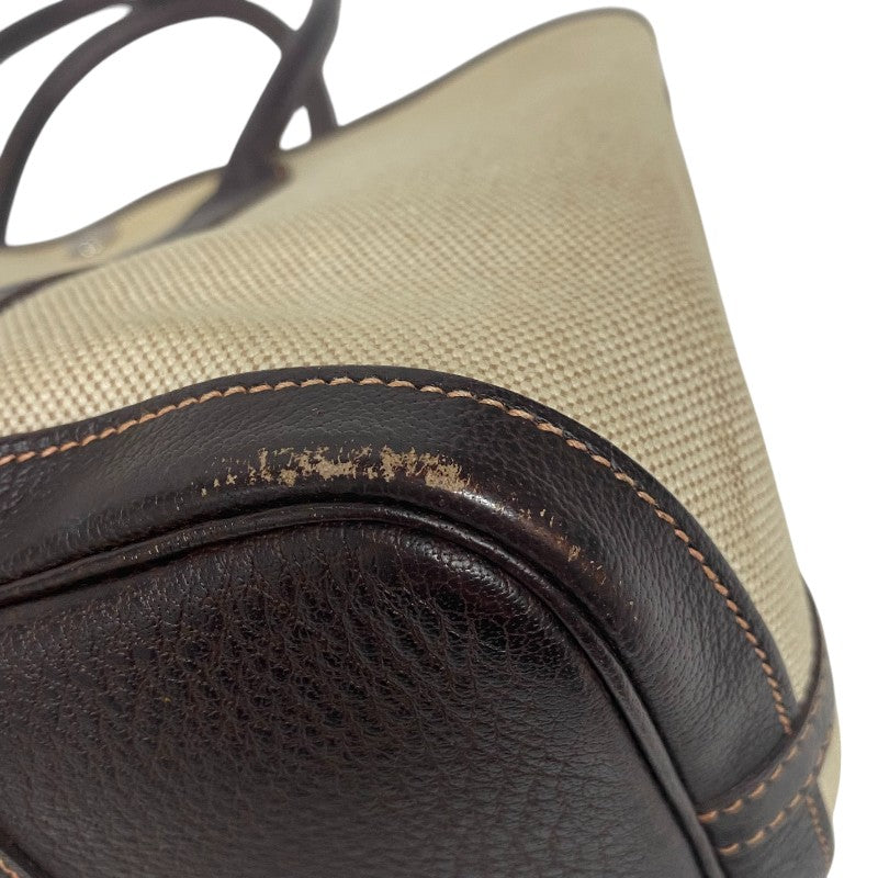 エルメス HERMES ガーデンパーティTPM □I刻印 ベージュ×ブラウン トワルアッシュ/ブッフル レディース トートバッグ