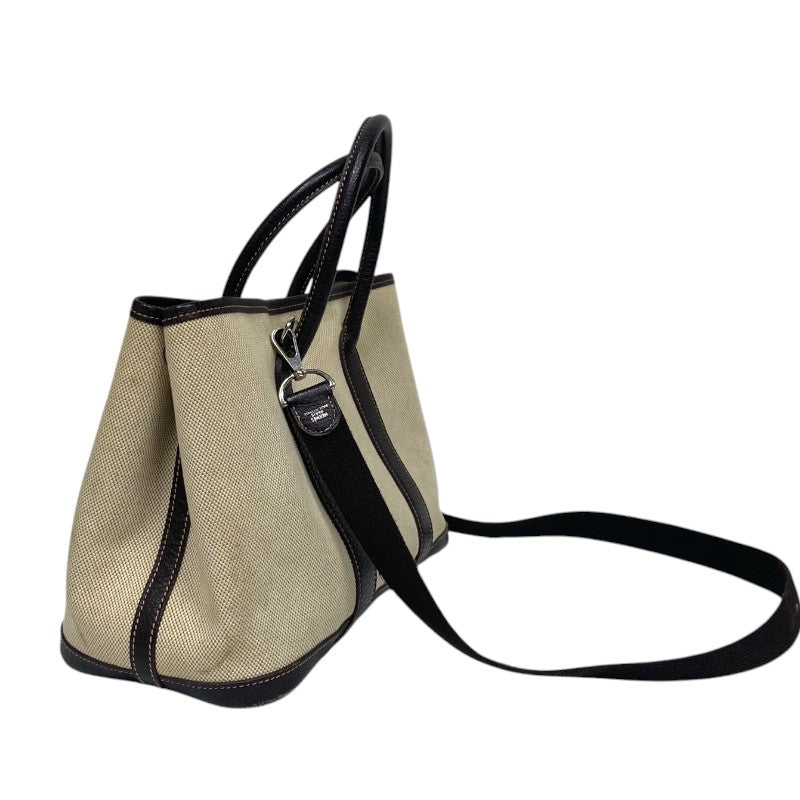 エルメス HERMES ガーデンパーティTPM □I刻印 ベージュ×ブラウン トワルアッシュ/ブッフル レディース トートバッグ