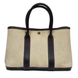 エルメス HERMES ガーデンパーティTPM □I刻印 ベージュ×ブラウン トワルアッシュ/ブッフル レディース トートバッグ