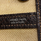 エルメス HERMES ガーデンパーティTPM □I刻印 ベージュ×ブラウン トワルアッシュ/ブッフル レディース トートバッグ