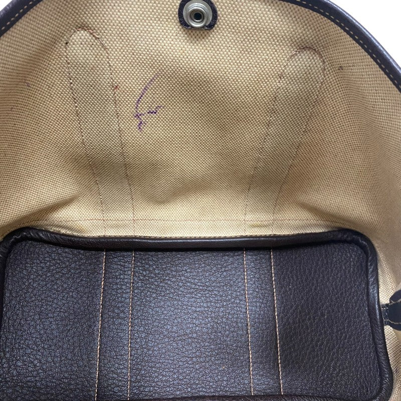 エルメス HERMES ガーデンパーティTPM □I刻印 ベージュ×ブラウン トワルアッシュ/ブッフル レディース トートバッグ
