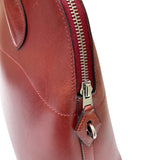 エルメス HERMES ボリード31 □D刻 ルージュアッシュ シルバー金具 ボックスカーフ レディース ハンドバッグ