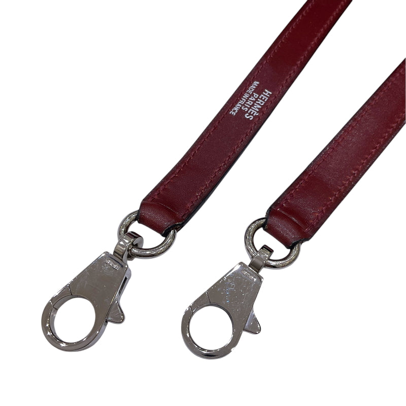 エルメス HERMES ボリード31 □D刻 ルージュアッシュ シルバー金具 ボックスカーフ レディース ハンドバッグ