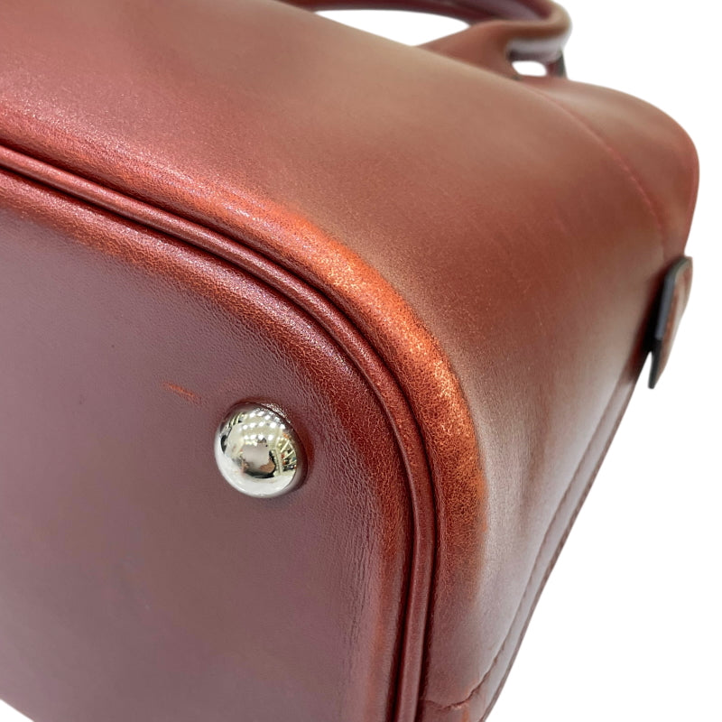 エルメス HERMES ボリード31 □D刻 ルージュアッシュ シルバー金具 ボックスカーフ レディース ハンドバッグ