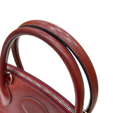 エルメス HERMES ボリード31 □D刻 ルージュアッシュ シルバー金具 ボックスカーフ レディース ハンドバッグ