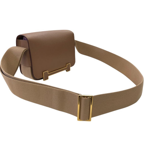 エルメス HERMES ゲタ ヴェルソ B刻 チャイ ゴールド金具 シェーブル レディース ショルダーバッグ