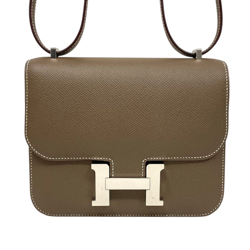 【エルメス】コンスタンススリムミニバッグ エトゥープ エルメス HERMES コンスタンス3 ミニ B刻 エトゥープ シルバー