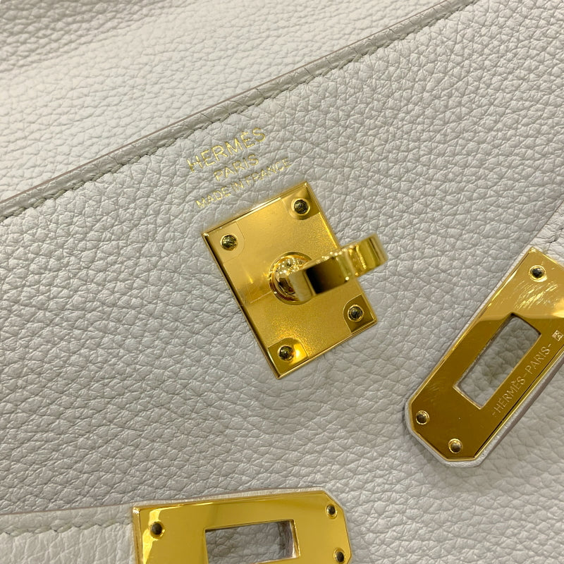 エルメス HERMES ケリー25 内縫い U刻印 ベトン ゴールド金具 トゴ レディース ハンドバッグ