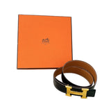 エルメス HERMES ミニコンスタンスベルト  65cm ○Y刻 ブラック  ゴールド金具 ボックスカーフ,エプソン レディース ベルト