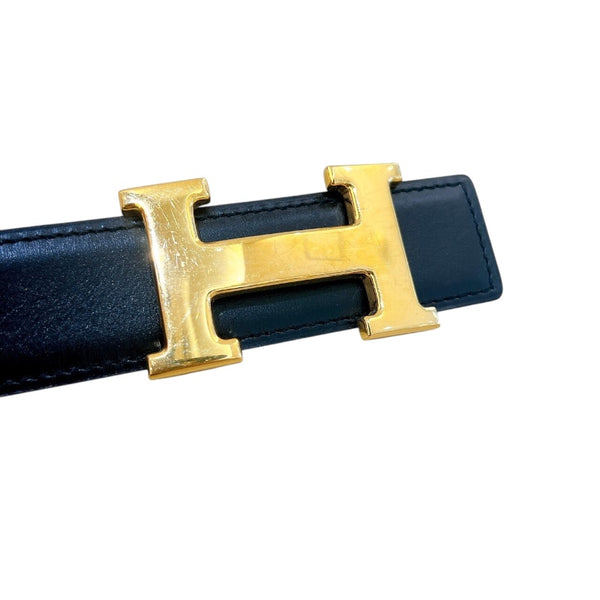 エルメス HERMES ミニコンスタンスベルト  65cm ○Y刻 ブラック  ゴールド金具 ボックスカーフ,エプソン レディース ベルト