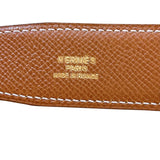 エルメス HERMES ミニコンスタンスベルト  65cm ○Y刻 ブラック  ゴールド金具 ボックスカーフ,エプソン レディース ベルト