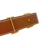 エルメス HERMES ミニコンスタンスベルト  65cm ○Y刻 ブラック  ゴールド金具 ボックスカーフ,エプソン レディース ベルト