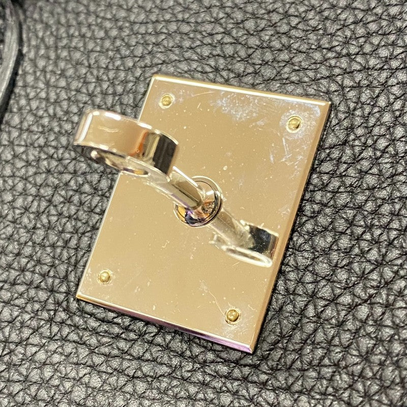 エルメス HERMES バーキン35 □R刻 ブラック シルバー金具 トゴ レディース ハンドバッグ