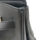 エルメス HERMES バーキン35 □R刻 ブラック シルバー金具 トゴ レディース ハンドバッグ