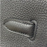 エルメス HERMES バーキン35 □R刻 ブラック シルバー金具 トゴ レディース ハンドバッグ