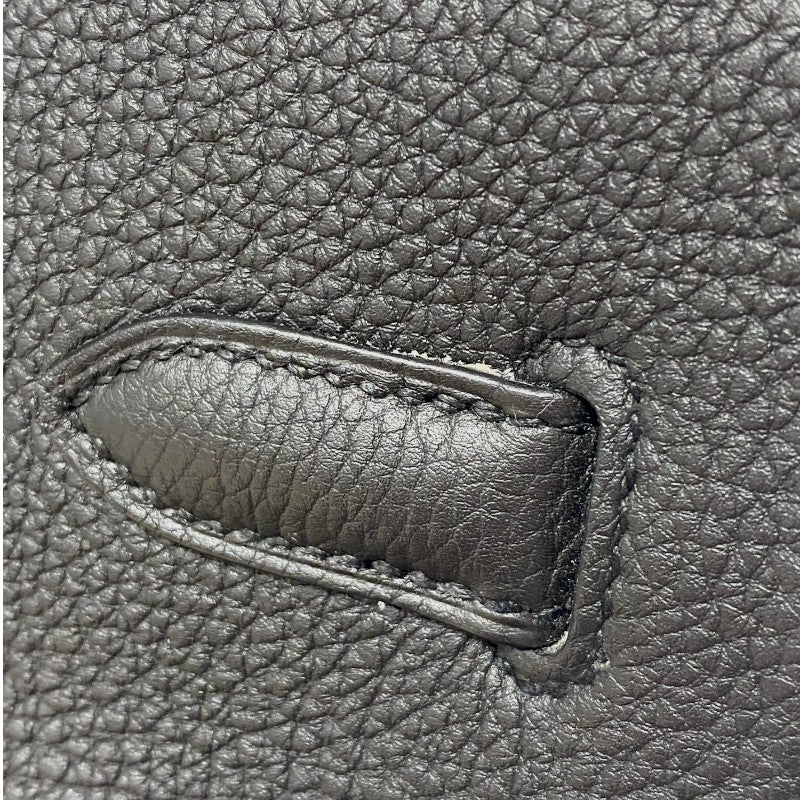 エルメス HERMES バーキン35 □R刻 ブラック シルバー金具 トゴ レディース ハンドバッグ