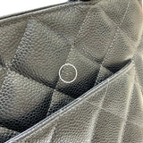 シャネル CHANEL 復刻トート A01804 8番台 ブラック ゴールド金具 キャビアスキン レディース トートバッグ