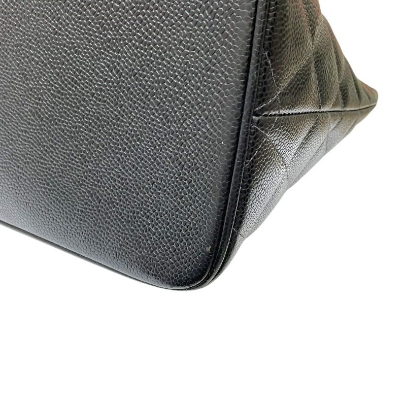 シャネル CHANEL 復刻トート A01804 8番台 ブラック ゴールド金具 キャビアスキン レディース トートバッグ
