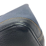 エルメス HERMES ガーデンパーティTPM □P刻 ネイビー×ブラック シルバー金具 トワル/ブッフル レディース トートバッグ