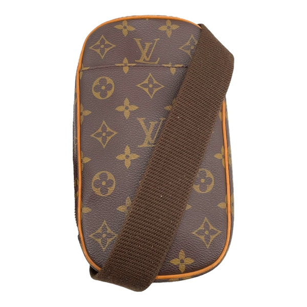 ルイ・ヴィトン LOUIS VUITTON ポシェットガンジュ M51870 ブラウン モノグラム ユニセックス ボディバッグ