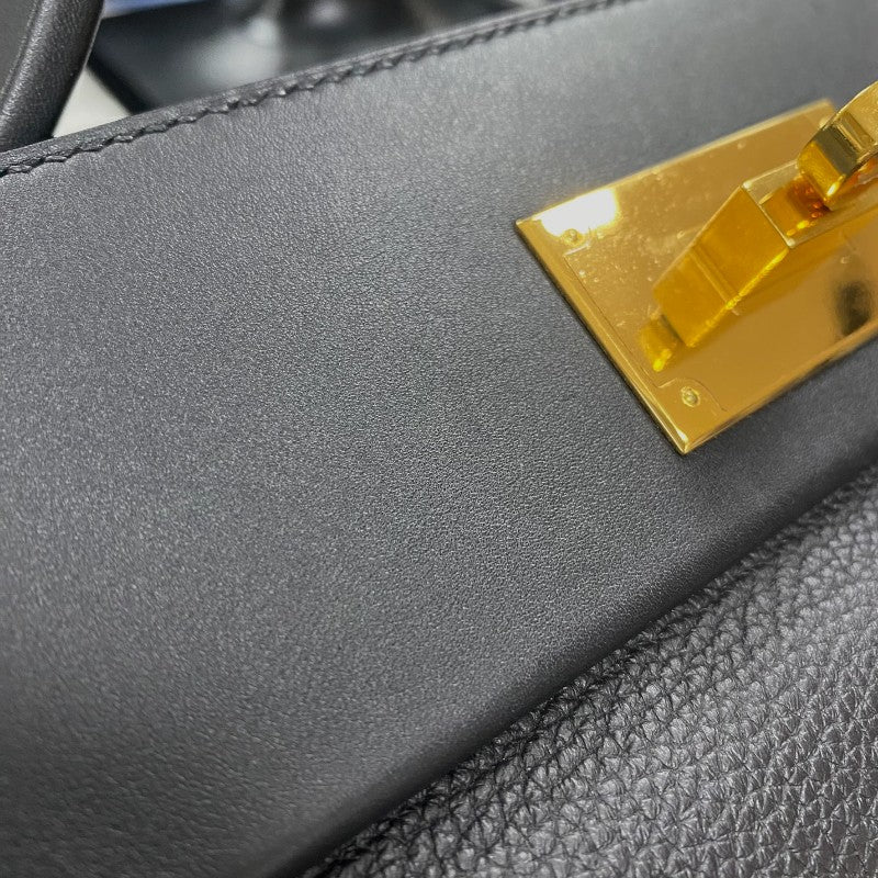エルメス HERMES ヴァンキャトル29 Y刻 ブラック ゴールド金具 トリヨン ユニセックス ハンドバッグ
