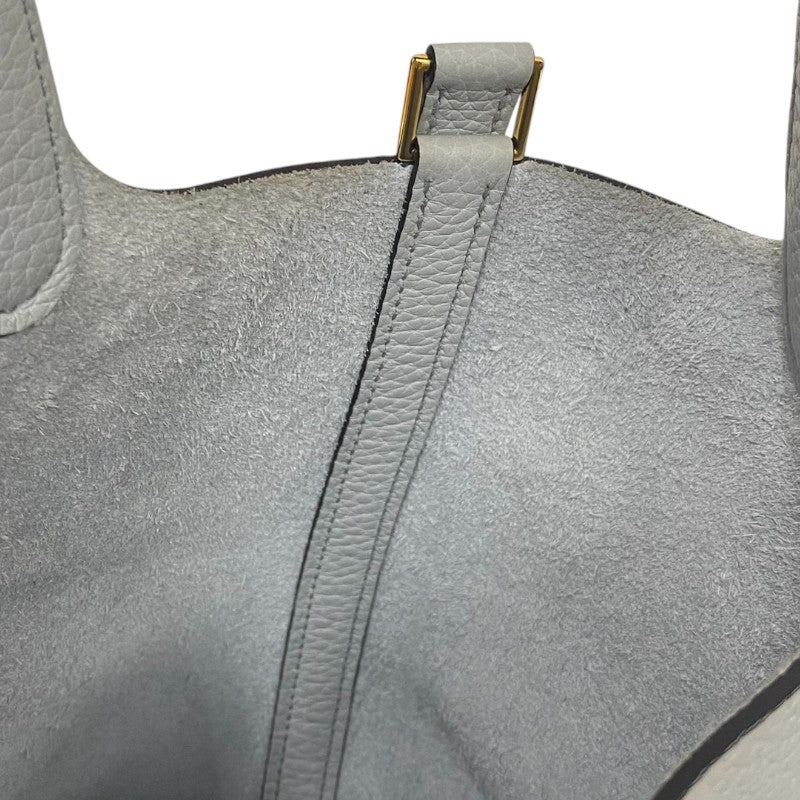 エルメス HERMES ピコタンロックPM Z刻 ブルーペール ゴールド金具 トリヨンクレマンス レディース ハンドバッグ