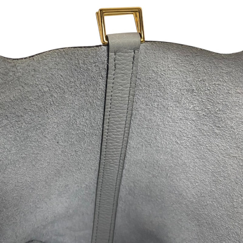 エルメス HERMES ピコタンロックPM Z刻 ブルーペール ゴールド金具 トリヨンクレマンス レディース ハンドバッグ