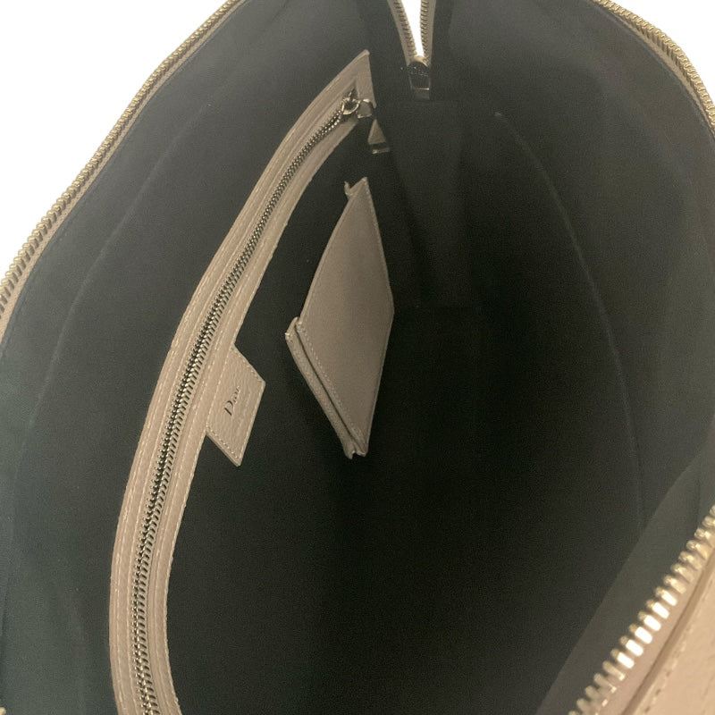 ディオールオム DIOR HOMME アトリエ ブリーフケース グレー レザー ユニセックス ブリーフケース