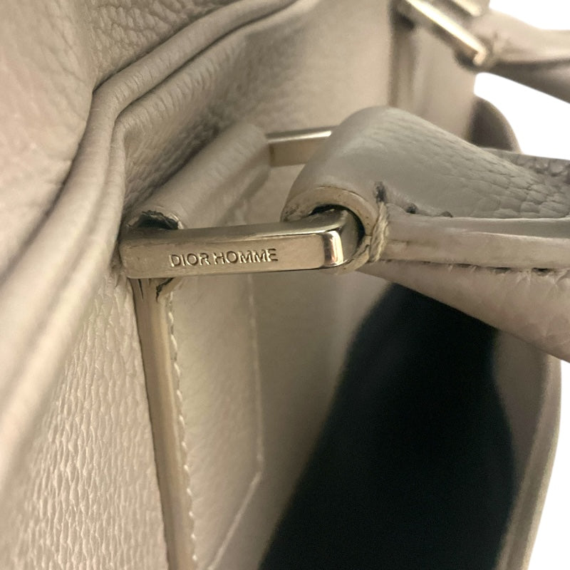 ディオールオム DIOR HOMME アトリエ ブリーフケース グレー レザー ユニセックス ブリーフケース