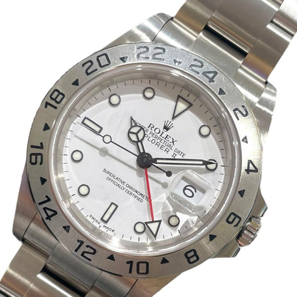 ロレックス ROLEX エクスプローラ―2 16570 ステンレススチール 自動巻き メンズ 腕時計
