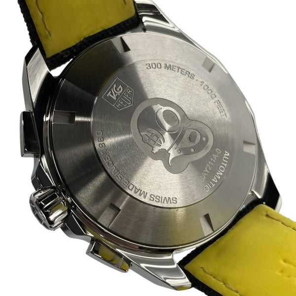 タグ・ホイヤー TAG HEUER アクアレーサー キャリバー16 クロノグラフ CAY211A ブラック SS 自動巻き メンズ 腕時計