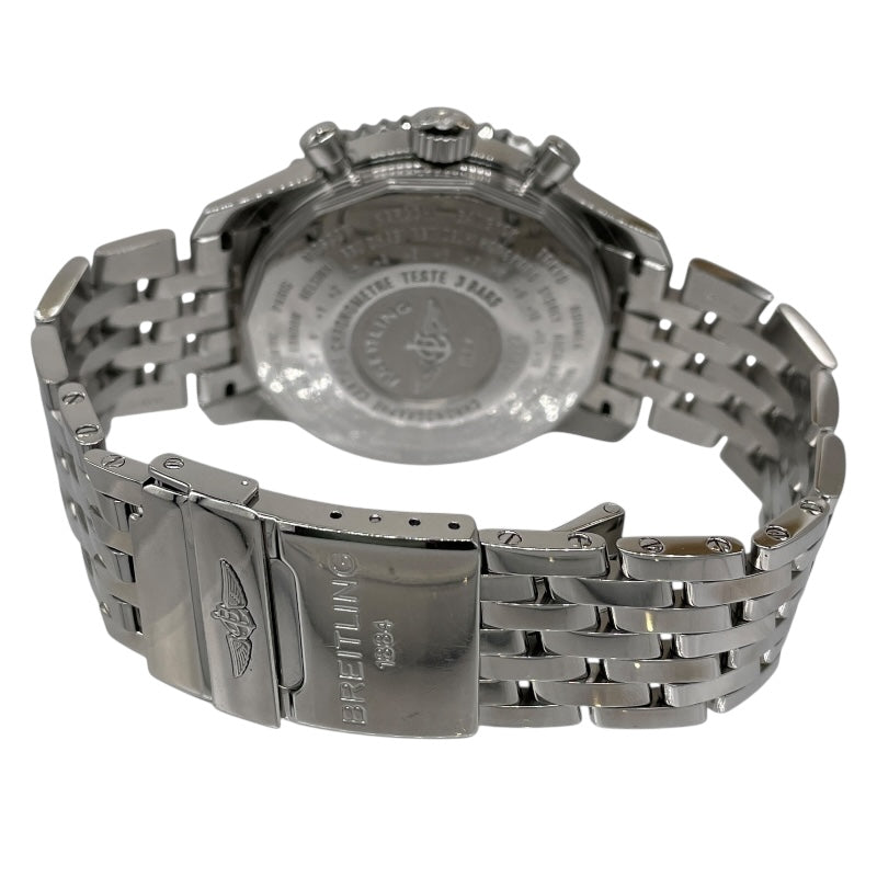 ブライトリング BREITLING ナビタイマー ワールド A24322 シルバー×ブラック SS メンズ 腕時計