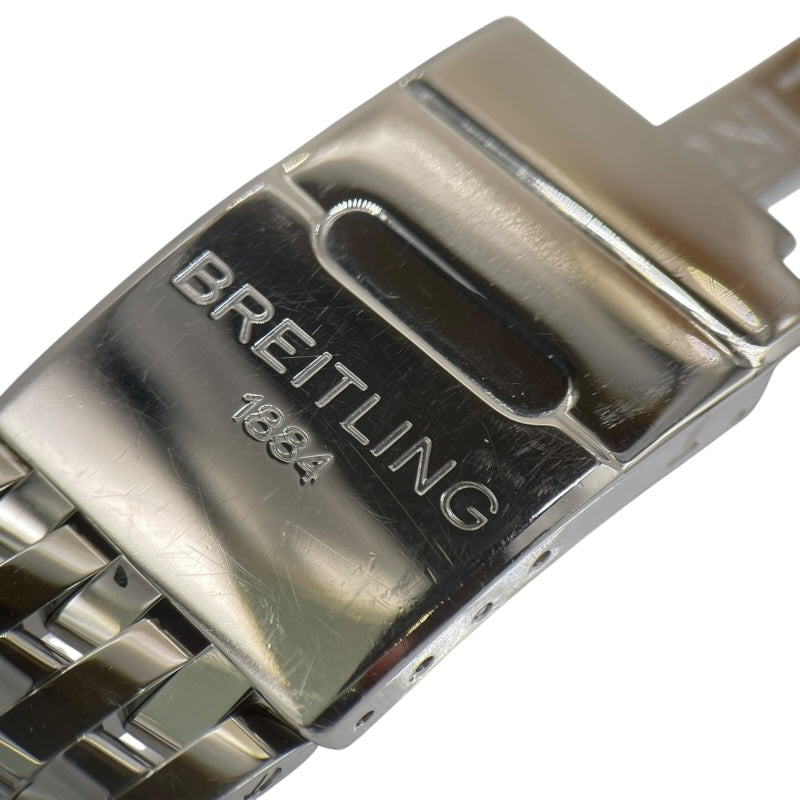 ブライトリング BREITLING ナビタイマー ワールド A24322 シルバー×ブラック SS メンズ 腕時計