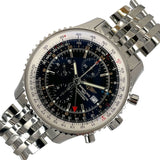 ブライトリング BREITLING ナビタイマー ワールド A24322 シルバー×ブラック SS メンズ 腕時計