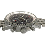 ブライトリング BREITLING ナビタイマー ワールド A24322 シルバー×ブラック SS メンズ 腕時計