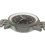 ブライトリング BREITLING ナビタイマー ワールド A24322 シルバー×ブラック SS メンズ 腕時計