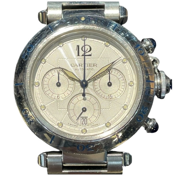 カルティエ Cartier パシャドゥカルティエ 38mm クロノグラフ W31030H3 SS 自動巻き ユニセックス 腕時計