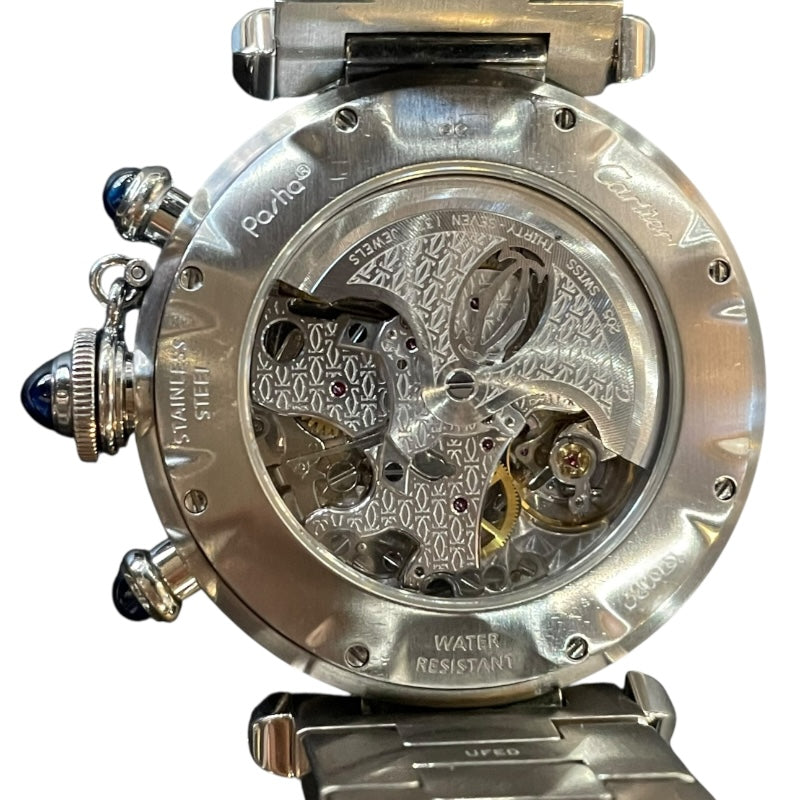 カルティエ Cartier パシャドゥカルティエ 38mm クロノグラフ W31030H3 SS 自動巻き ユニセックス 腕時計